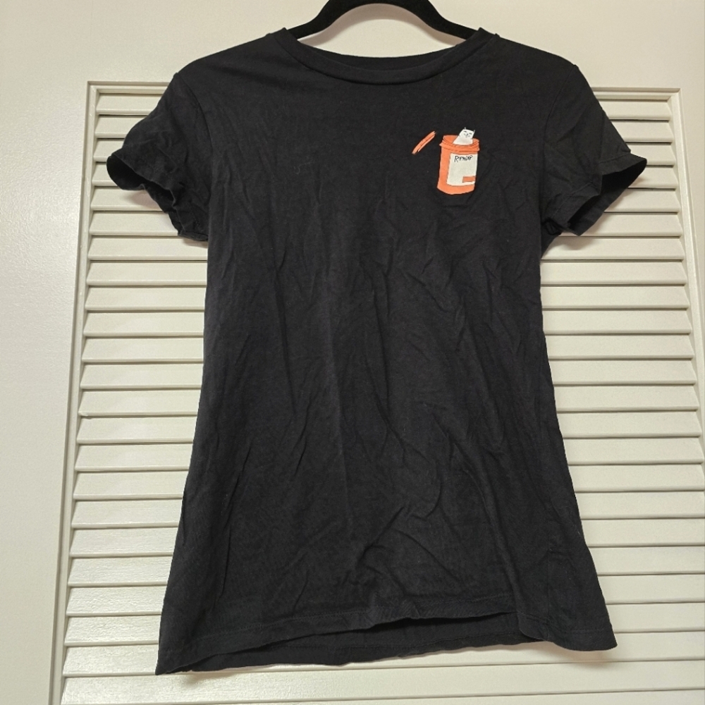 RIPNDIP - 100% Cotton Cat Graphic Short-Sleeve T-Shirt